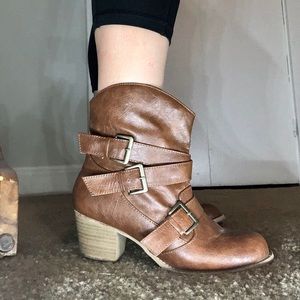 Brown Ankle Booties